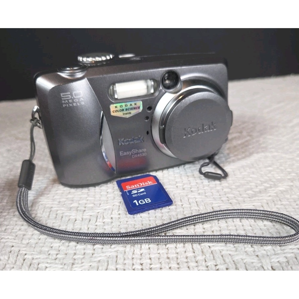 Vtg Kodak EasyShare DX4530 5.0MP Digital Camera- Working - 1GB Memory Card